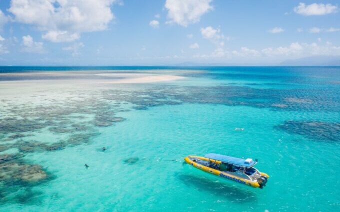 renting a boat in Great Barrier Reef, Australia